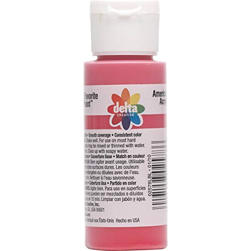 Delta Creative Ceramcoat Acrylic Paint in Assorted Colors (2 oz), 2578, Rooster Red - Image 2