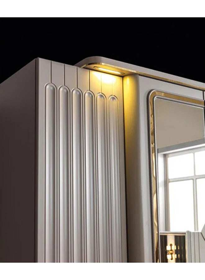 MK Kabbani Furniture Atlas 8 PC Full Bedroom Set - 180x200 cm with wardrobe  - Image 3