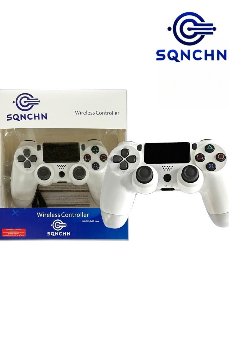 إس كيو إن سي إتش إن وحدة تحكم PS4 لاسلكية - اهتزاز مزدوج، لوحة لمس بإضاءة LED، وظيفة صوت، متوافقة مع PS4 Pro/Slim/PC، تجربة ألعاب احترافية - Image 1