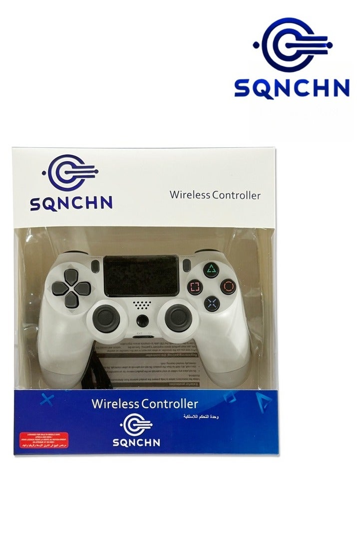 إس كيو إن سي إتش إن وحدة تحكم PS4 لاسلكية - اهتزاز مزدوج، لوحة لمس بإضاءة LED، وظيفة صوت، متوافقة مع PS4 Pro/Slim/PC، تجربة ألعاب احترافية - Image 2