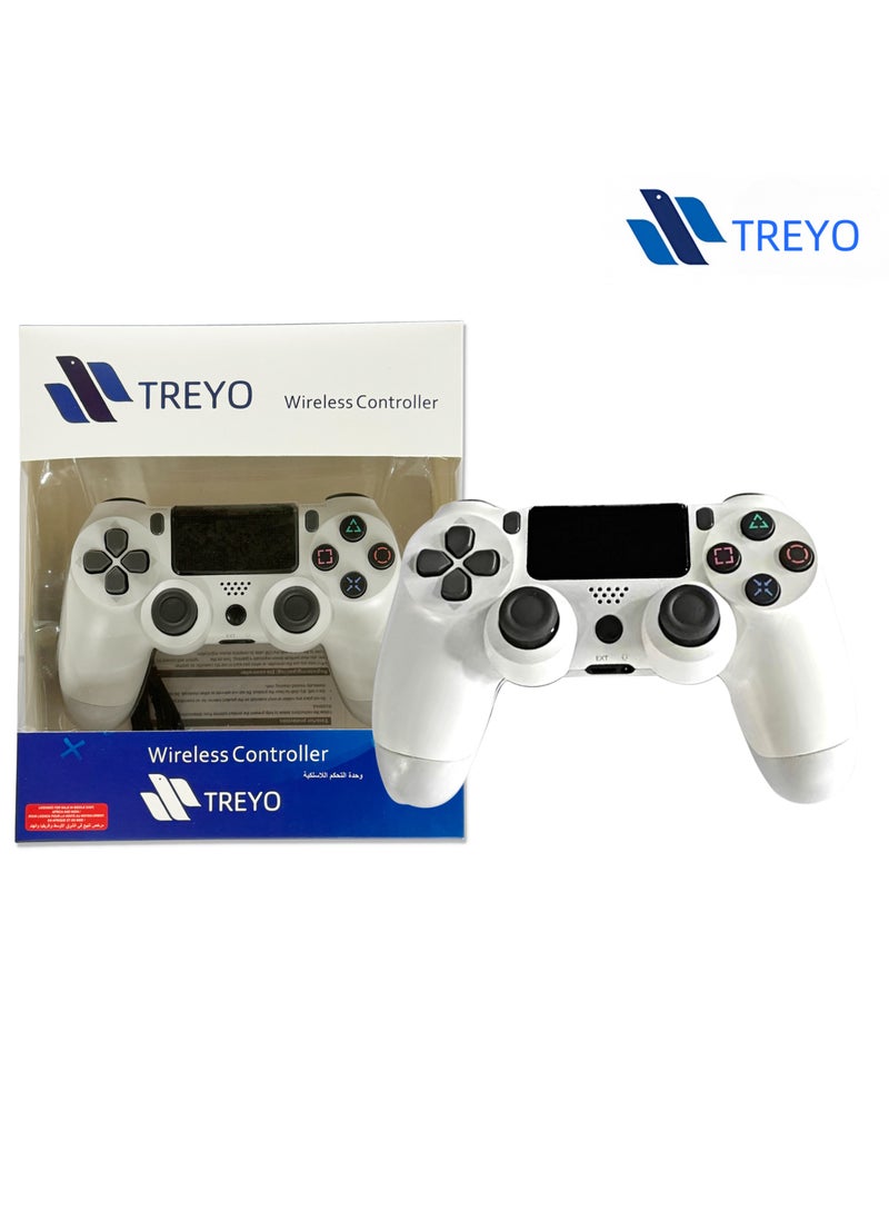 TREYO - Wireless PS4 Controller - Dual Vibration, LED Touch Pad, Audio Function, Compatible with PS4 Pro/Slim/PC, Pro-Level Gaming Experience - Image 1