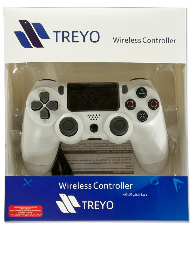 TREYO - Wireless PS4 Controller - Dual Vibration, LED Touch Pad, Audio Function, Compatible with PS4 Pro/Slim/PC, Pro-Level Gaming Experience - Image 1