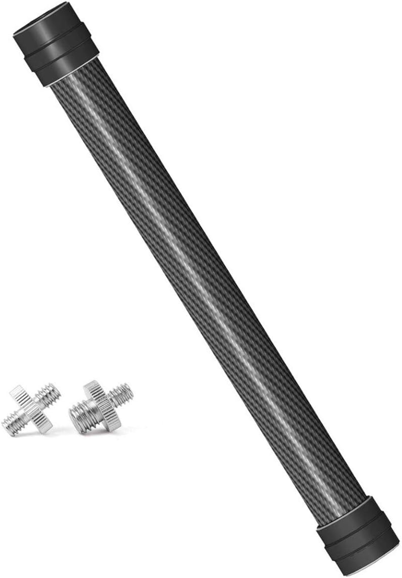 eWINNER 35cm Professional Stabilizer Extension rod Carbon Fiber Extension Pole Stick with 1/4'' 3/8" adapters Stabilizer Monopod for DJI Ronin-S Zhiyun Crane 2/3 Feiyu AK4000/ AK2000 Moza Air 2 - Image 1