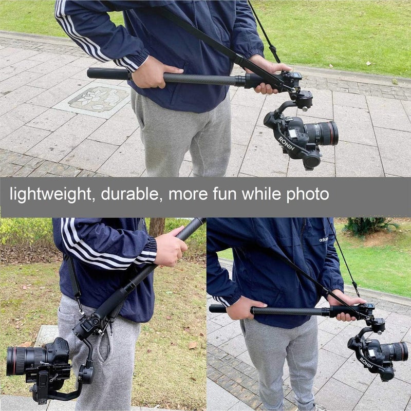 eWINNER 35cm Professional Stabilizer Extension rod Carbon Fiber Extension Pole Stick with 1/4'' 3/8" adapters Stabilizer Monopod for DJI Ronin-S Zhiyun Crane 2/3 Feiyu AK4000/ AK2000 Moza Air 2 - Image 5