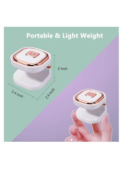 Excefore Mini UV Led Nail Lamp with 6 LED Beads Portable LED UV Nail Light for Healing Gel Nails USB Nail Dryer Suitable for Beginners Gel Lamp Nail Art Tools for Fingernail & Toenail  - Image 5