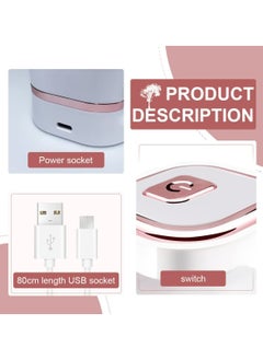 Excefore Mini UV Led Nail Lamp with 6 LED Beads Portable LED UV Nail Light for Healing Gel Nails USB Nail Dryer Suitable for Beginners Gel Lamp Nail Art Tools for Fingernail & Toenail  - Image 4