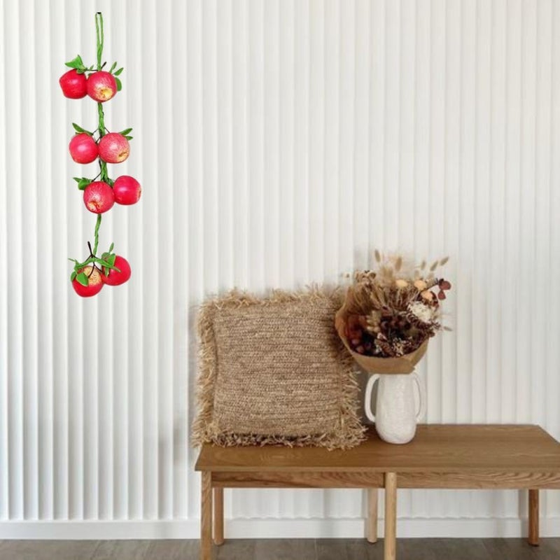 SINGAA Artificial Apple Fruits Strings | Fruit Chain | Fruit Garlands for Home, Office, Garden, Shops, Wall Hanging, Fruit Shops, Photography and Events Decoration - 60 CM (Pack of 1) - Image 4