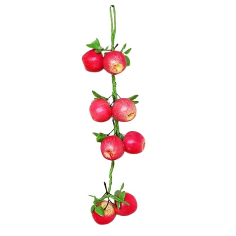 SINGAA Artificial Apple Fruits Strings | Fruit Chain | Fruit Garlands for Home, Office, Garden, Shops, Wall Hanging, Fruit Shops, Photography and Events Decoration - 60 CM (Pack of 1) - Image 1