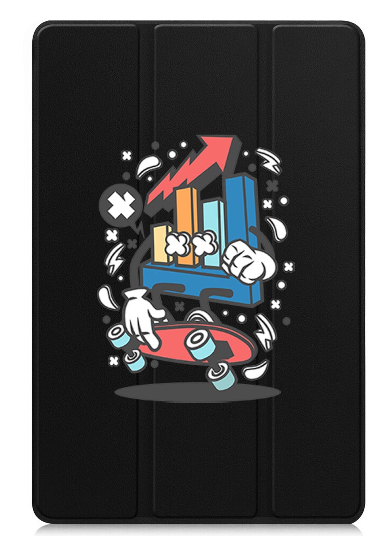 Theodor Protective Flip Case For OnePlus Pad 2 (2024) & OnePlus Pad Pro (2024) With Trifold Stand Auto Wake Sleep Shockproof Cover Stocks Market  - Image 1