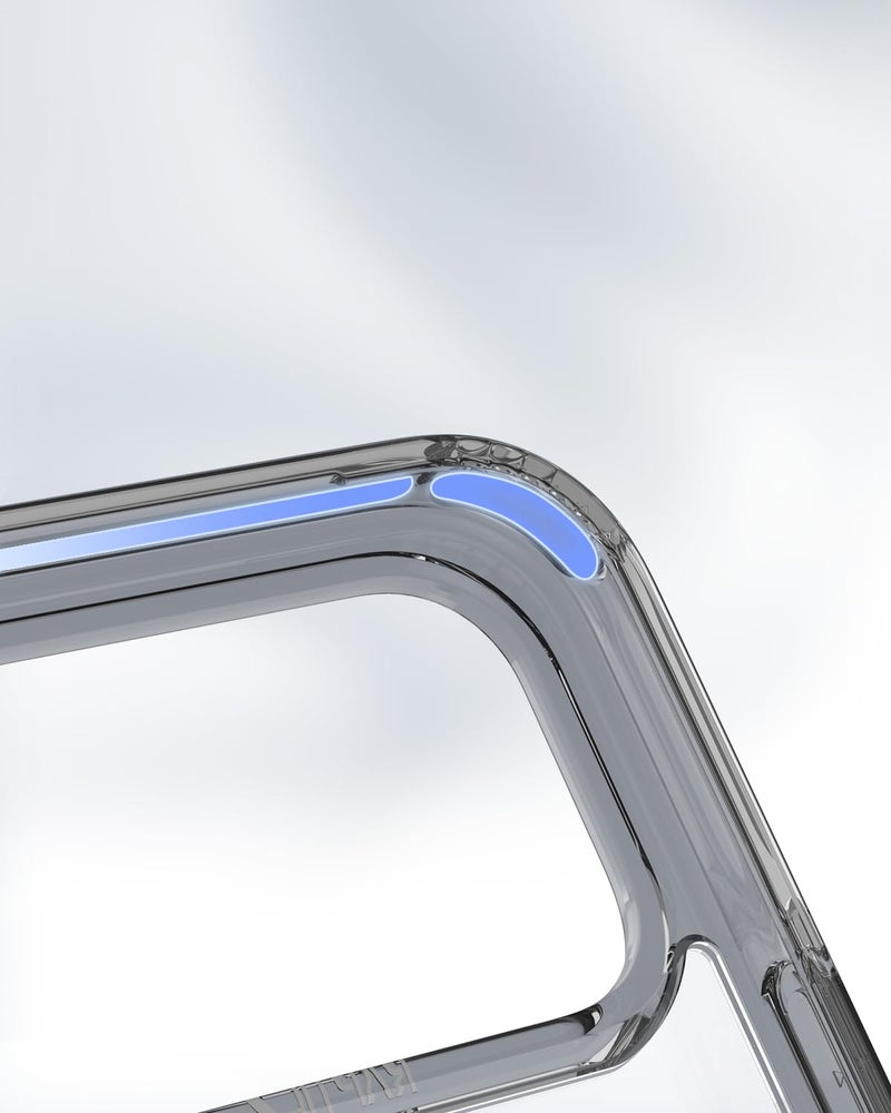 RAPTIC Diamond Clear Designed Case for Phone 17 Pro Maxâ€“Compatible with MagSafe, Shockproof Military Grade Protection, Never Yellowing Slim Case, 10ft Drop Tested, Clear/Black - Image 4