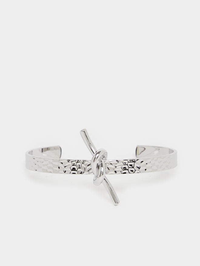 Styli Styli Knot Detail Textured Cuff Bracelet  - Image 2