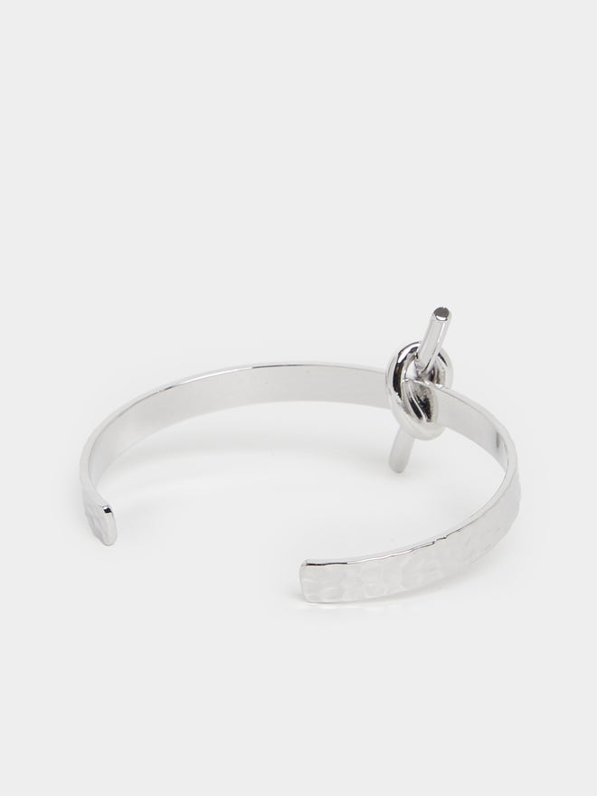 Styli Styli Knot Detail Textured Cuff Bracelet  - Image 3