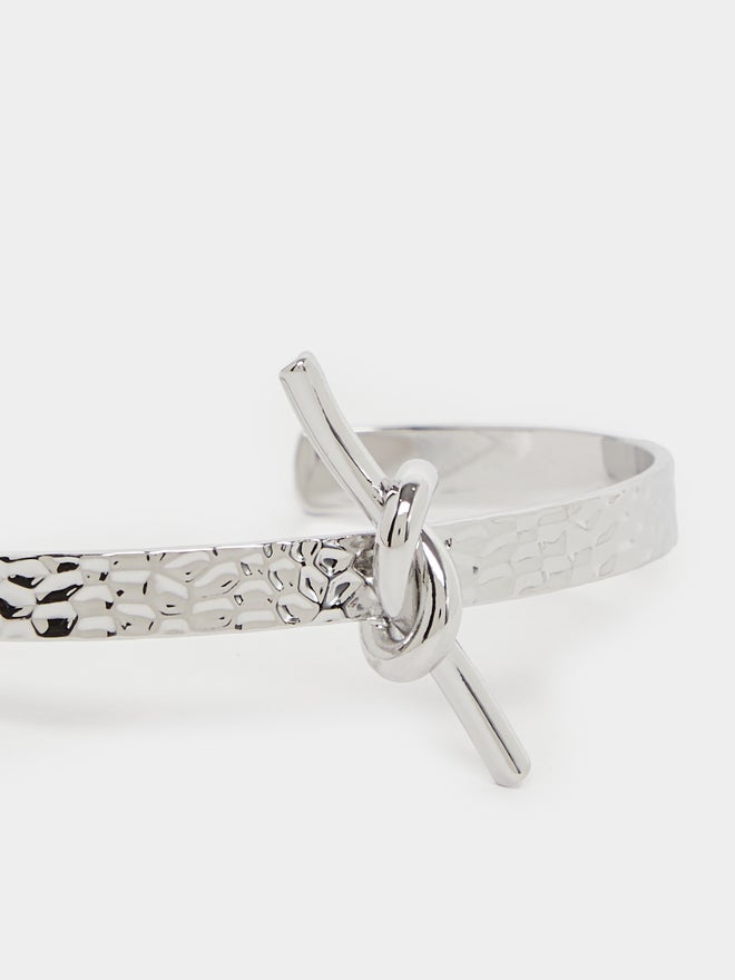 Styli Styli Knot Detail Textured Cuff Bracelet  - Image 4