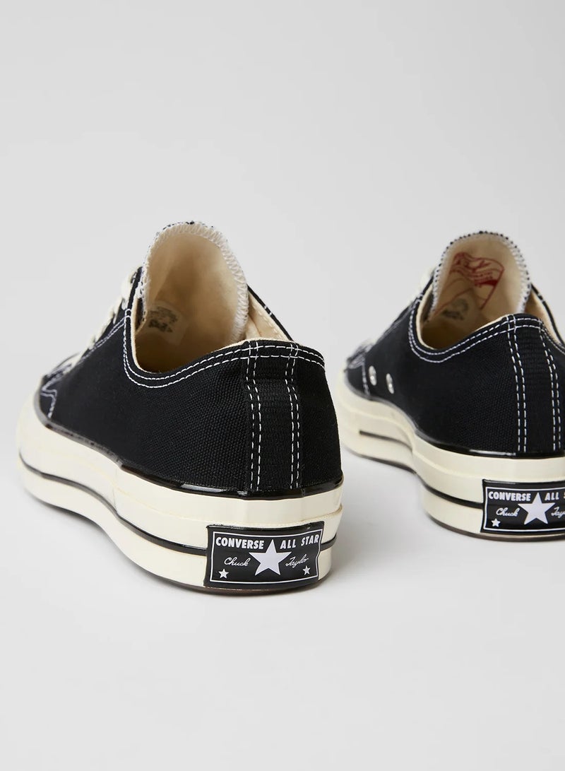 Converse Unisex Chuck 70 OX Low Top Canvas Sneakers in Black - Image 3