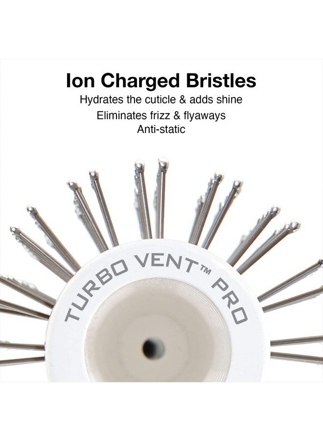 Olivia Garden Ceramic and Ion Turbo Vent Pro Hair Brush CITVPRO-MD (Medium 2 1/2") - Image 3