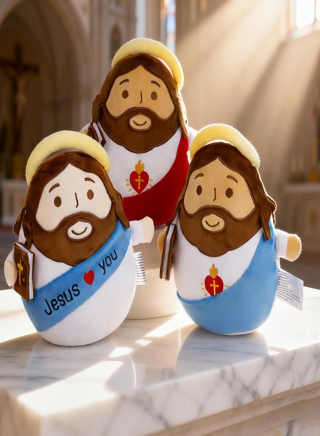 LSYDCARM Jesus Plush Doll, 8 Inch Easter Stuffed Animals Jesus with The Bible, Cloak & Jesus Love You, Easter Plush Toys for Church Sunday School, Religious Easter Gift for Kids Adults, Christian Gifts - Image 5