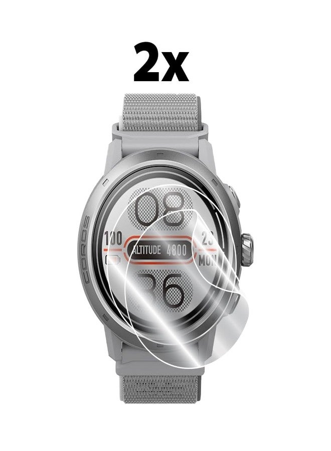 IPG for COROS Apex 2 Pro Smart Watch Hydrogel Screen Protector (2 Units) Invisible HD Clear Film Anti Scratch Guard-Smooth/Self-Healing/Bubble for Apex2Pro - Image 2