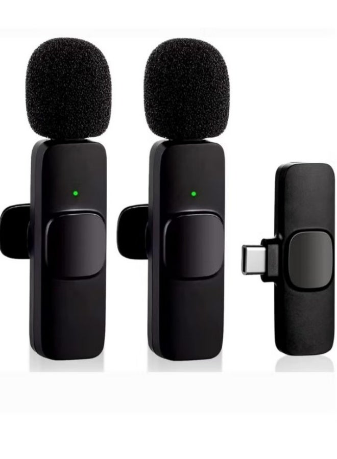 K9 Dual Wireless Microphone For Type-C Devices Professional Microphone For - Image 1