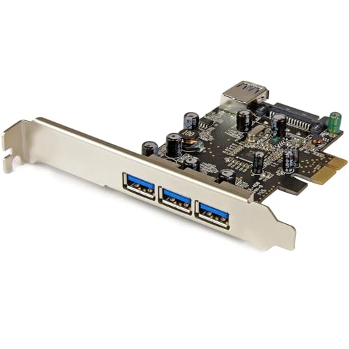 Startech.com StarTechcom 4 Port PCI Express USB 30 Card 3 External and 1 Internal Native OS Support in Windows 8 and 7 Standard and LowProfile PEXUSB3S42 - Image 1