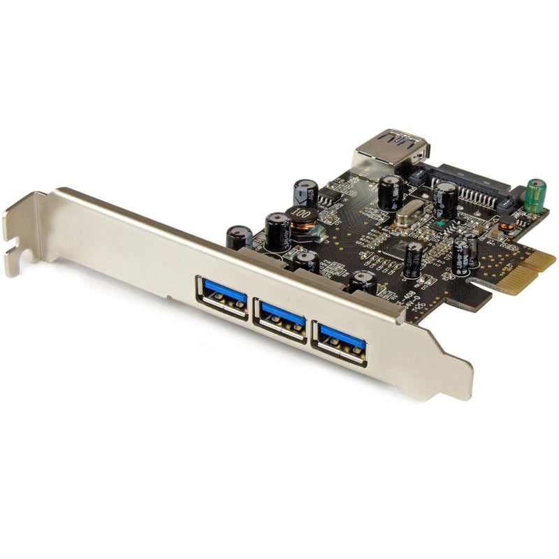 Startech.com StarTechcom 4 Port PCI Express USB 30 Card 3 External and 1 Internal Native OS Support in Windows 8 and 7 Standard and LowProfile PEXUSB3S42 - Image 2