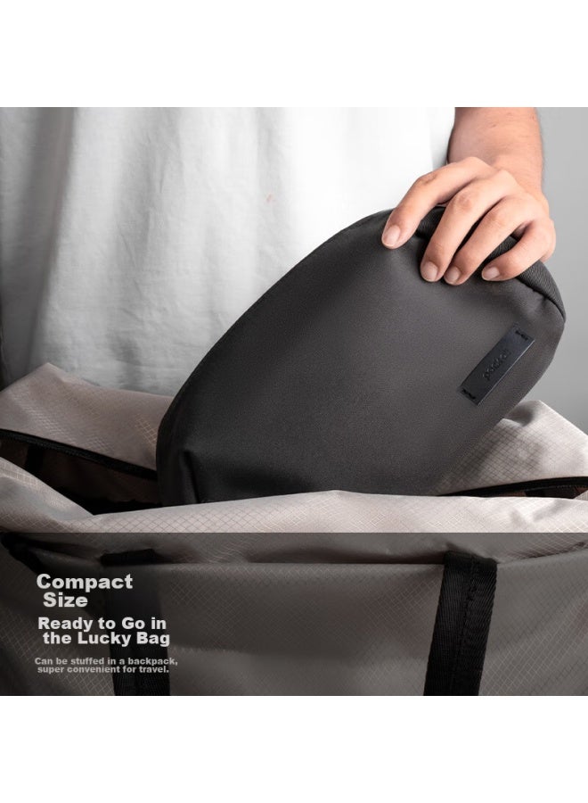 Pack All Travel Toiletry Bag For Men, Convenient Storage, Thickened Curved Large Opening, Business Trip Toiletries Organizer Bag, Dark Gray - Image 5