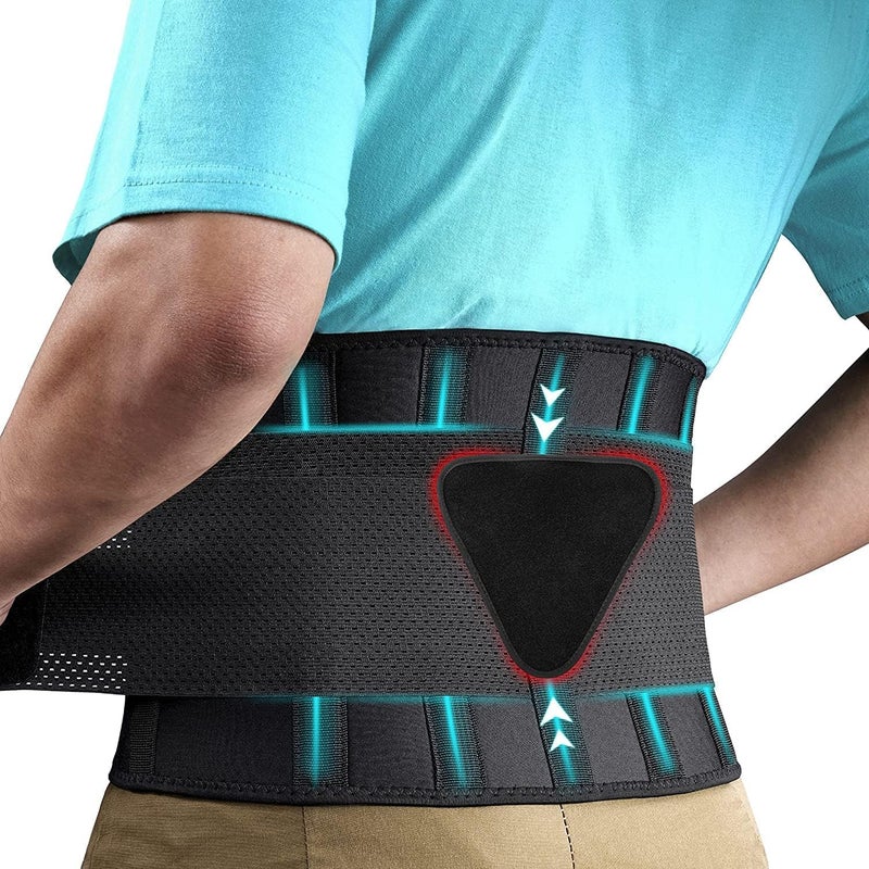 COIF Premium Lumbar Support Belt For Lower Back Pain - Orthopedic Lumbo Sacral Waist Support Belt - Immediate Relief from Sciatica, Herniated Disc, Scoliosis - Breathable Design With Lumbar Support Pad - For Home & Lifting At Work - For Men & Women (XXL/3XL) - Image 1
