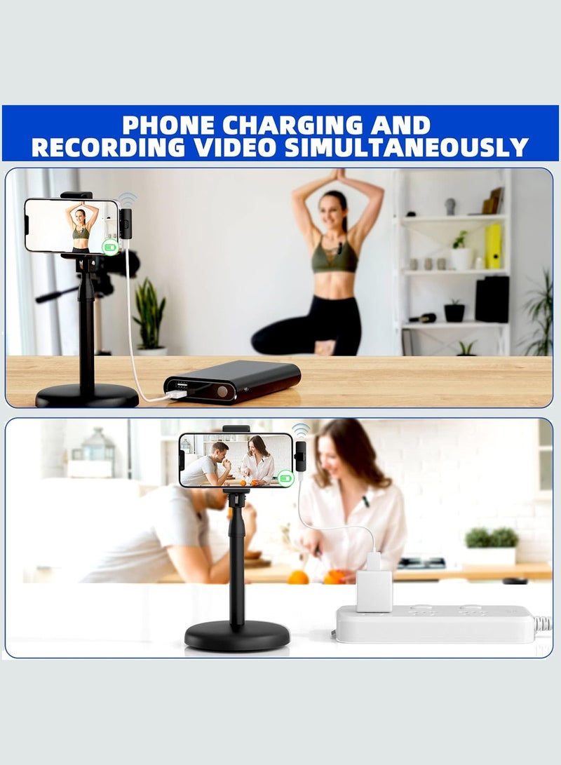 Chappeline MR01 Wireless Adapter Microphone for Type C Android, iPhone iPad Video Recording Podcast, Professional Lapel Mini Microphones - Black - Image 4