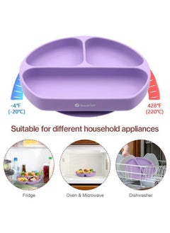 Snowie Soft ® 5Pcs Silicone Tableware Kit For Baby Foodgrade Silicone Tableware Kit Baby Plate & Bowl With Sucker, Cup, Spoon, Bib Food Grade Silicone Bpa-Free Dishwasher & Microwave Safe Baby Product  - Image 5