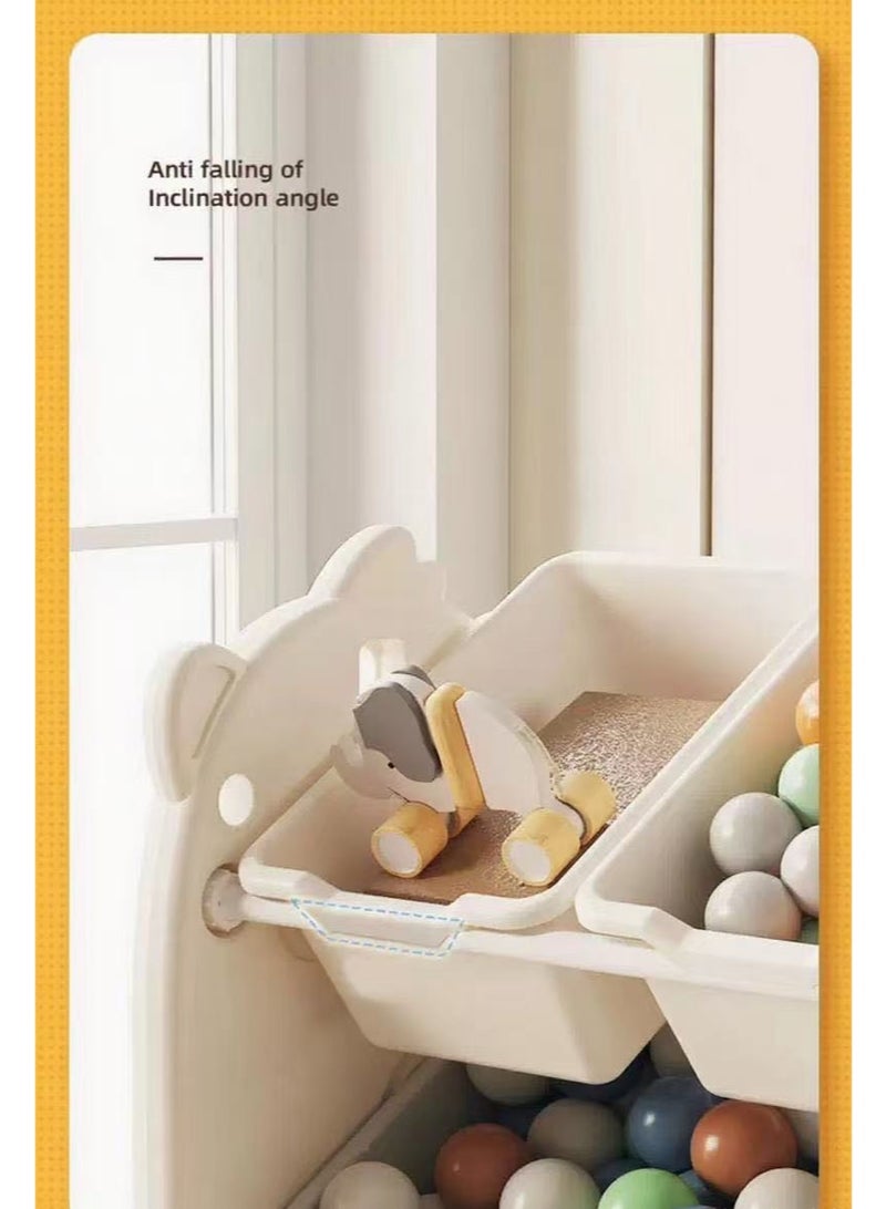 Deluxe Kids Toy Storage Organizer - Multi-Bin Storage Box with Removable Compartments, Sturdy Design for Playroom & Bedroom Organization - Image 2