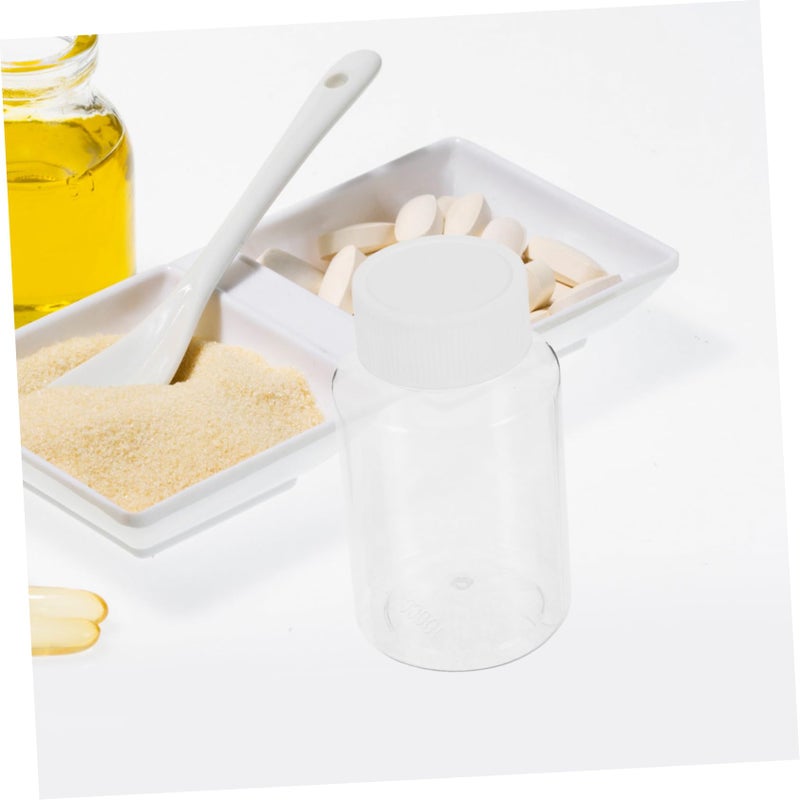 12pcs Large Opening Transparent Medicine Bottles With Caps For Pills Storage Travel Sealed Containers - Image 4
