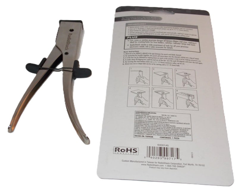 RadioShack HT-204 Nibbling Tool | nibbler metal cutter material | sheet metal shear | resistant to rust - Image 2