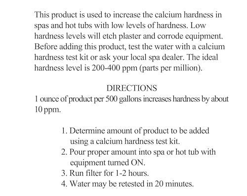 SpaChoice 1-Quart 2-Pack Premium Increase Calcium, Liquid Calcium Hardness Increaser Hot Tub, Made in USA - Image 5