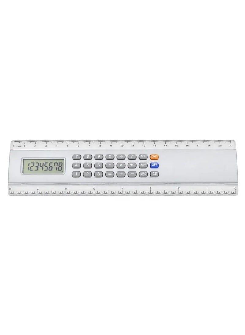 Generic 2-in-1 Ruler Calculator – 20cm/8 Inch with 8-Digit LCD Display, Battery-Powered, Multifunctional Office & School Calculator, Portable Math Tool for Students, Professionals, and Promotional Gifts  - Image 3