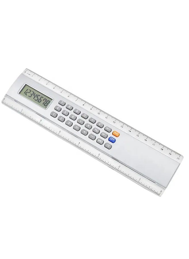 Generic 2-in-1 Ruler Calculator – 20cm/8 Inch with 8-Digit LCD Display, Battery-Powered, Multifunctional Office & School Calculator, Portable Math Tool for Students, Professionals, and Promotional Gifts  - Image 4