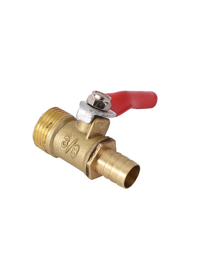 LAWAZIM Shut-off Ball Valve -10mm Pex Fitting x Male-3/8inch- Leak-Proof Lead-Free Brass Valve Replacement Shutoff Valve FIP MIP-for Under Sink Toilet Washing Machine Radiator and Water Lines Plumbing  - Image 2