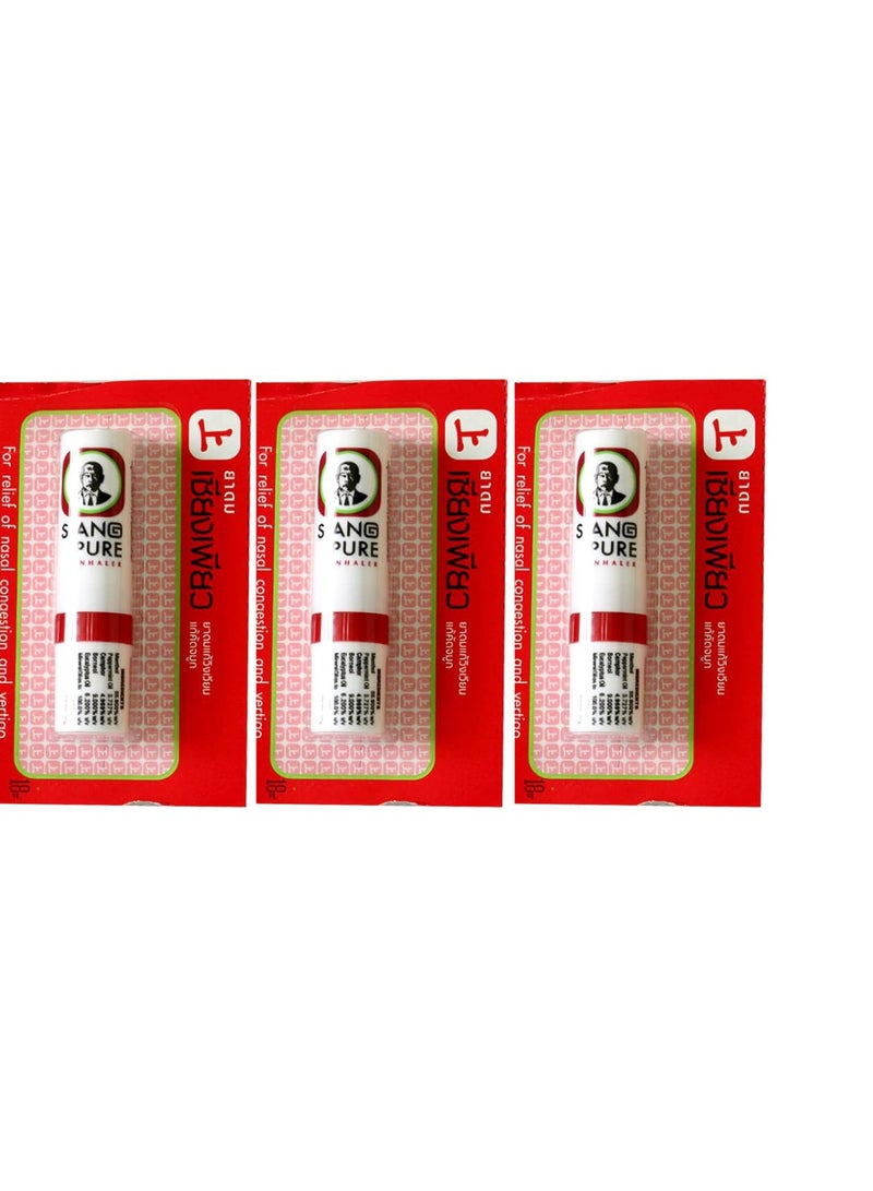 Siang Pure Inhaler For Nose De-Congestion Premium 2 cc (Pack of 3) - Image 1