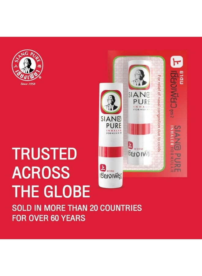Siang Pure Inhaler For Nose De-Congestion Premium 2 cc (Pack of 3) - Image 3