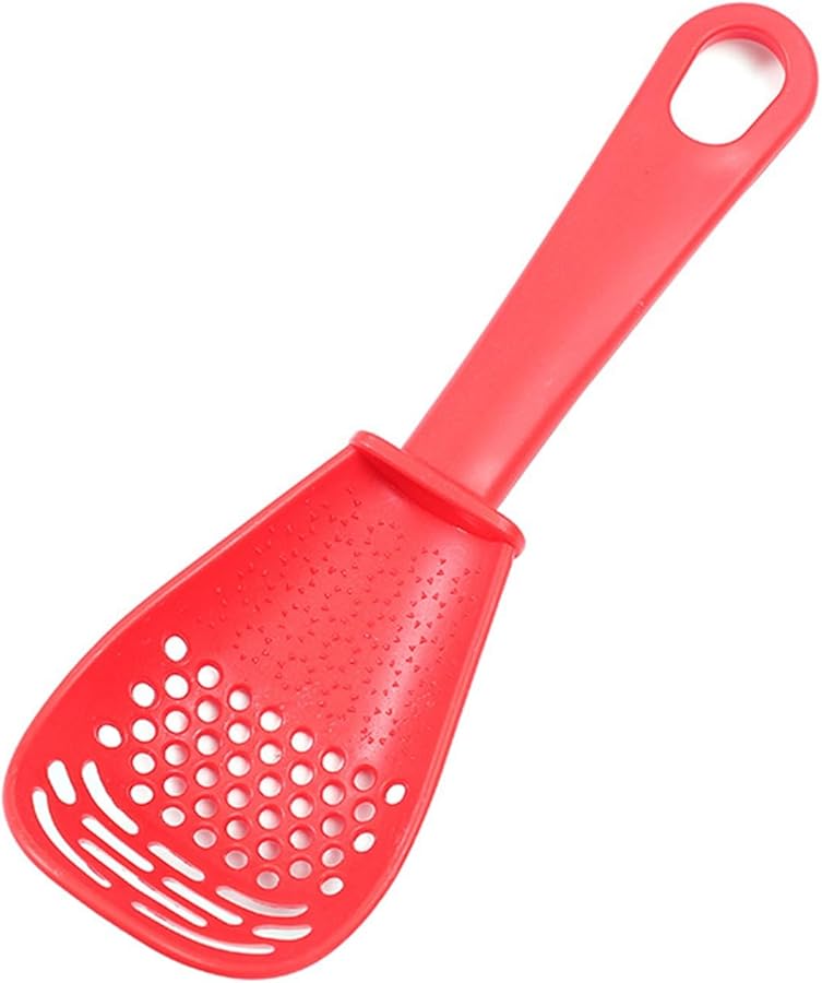 Multifunctional Kitchen Tool Strainer Masher Grinder Colander Durable PP Material 7 x 23cm - Image 1