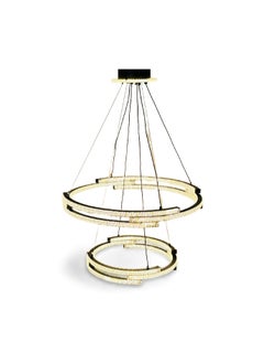 ماركة غير محددة ثرياء سقف مودرن حلق دائري  متعدد التصميم ثلاث اضاءات قطر 25 - 60 سم اسود  - Image 2