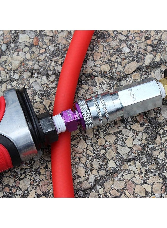 ميلتون وصلات Milton 764VC ColorFit HighFlowPRO، على شكل حرف V، أرجوانية، 1/4 بوصة NPT أنثى، علبة من 10 قطع - Image 5