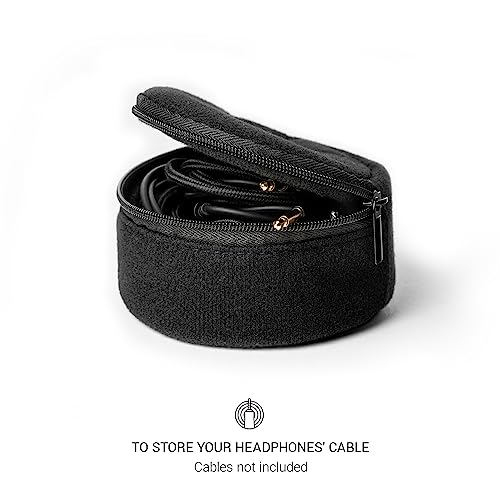 MEZE AUDIO | Carrying Pouch for Headphone Cables and Accessories | Soft Synthetic Fabric Zipper Pouch - Image 2