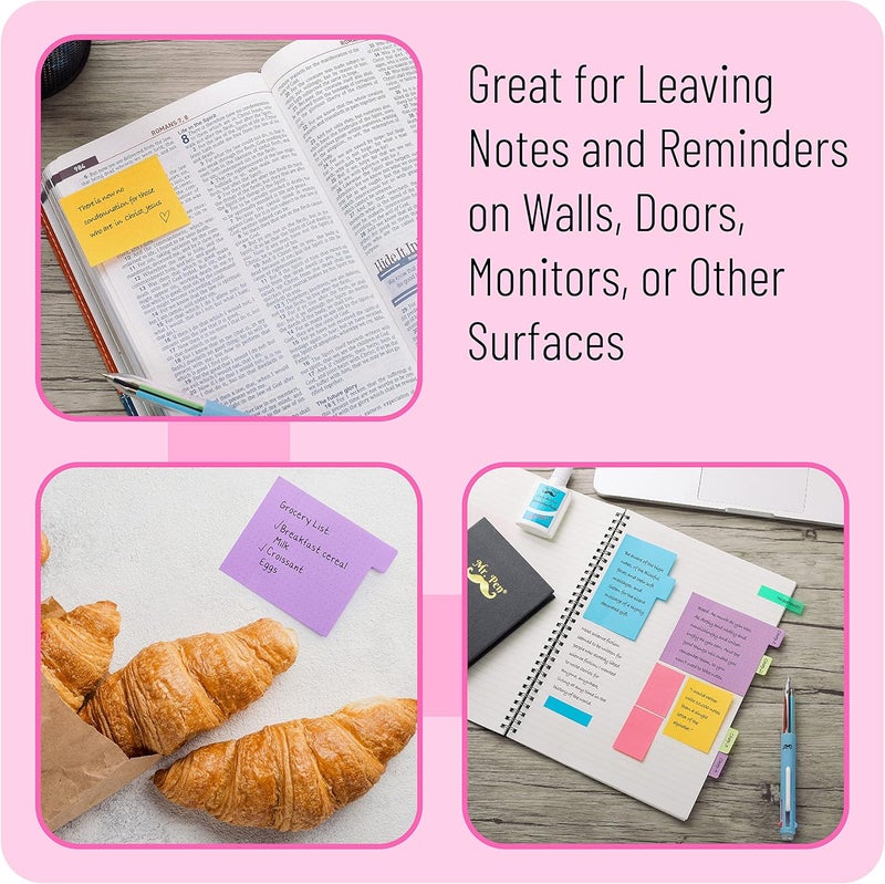 Mr. Pen - Sticky Notes Set, 2 Sets, 820 Pack, Ruled | Dotted & Blank Notes with 150 Index Tabs, Divider Sticky Pads for Bible Study, Office, School, Planning - Image 4