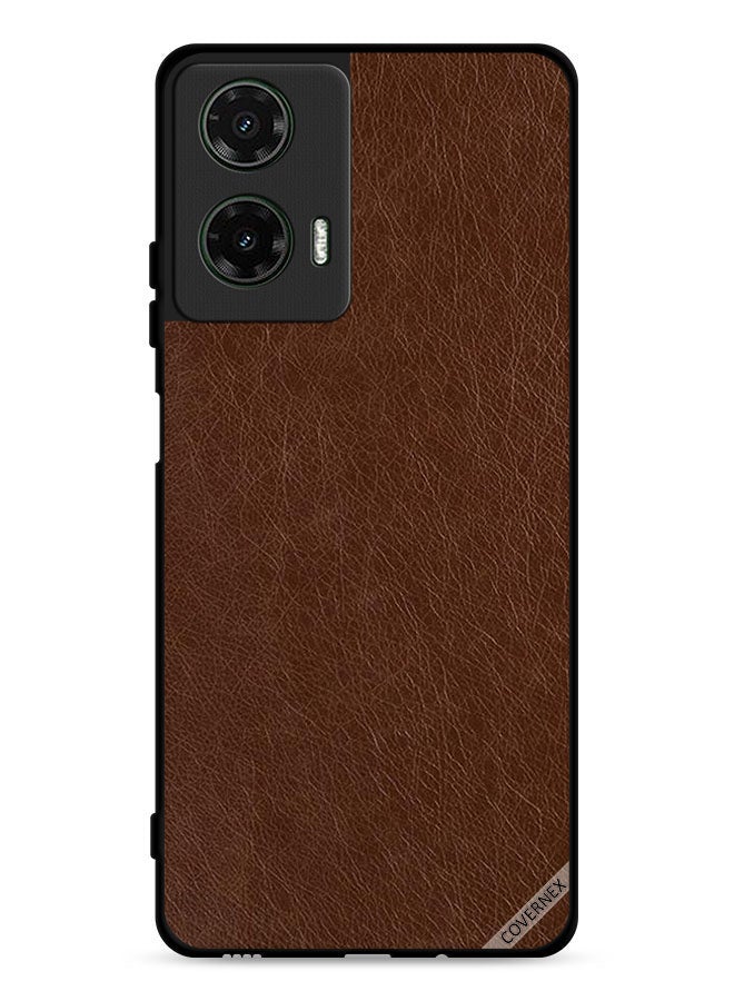 Covernex Motorola Moto G35 5G Protective Case Cover Leather Pattern - Image 1