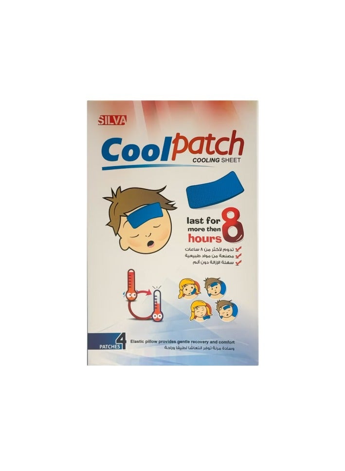 SILVA Cool Patch Cooling Sheet 4patches 