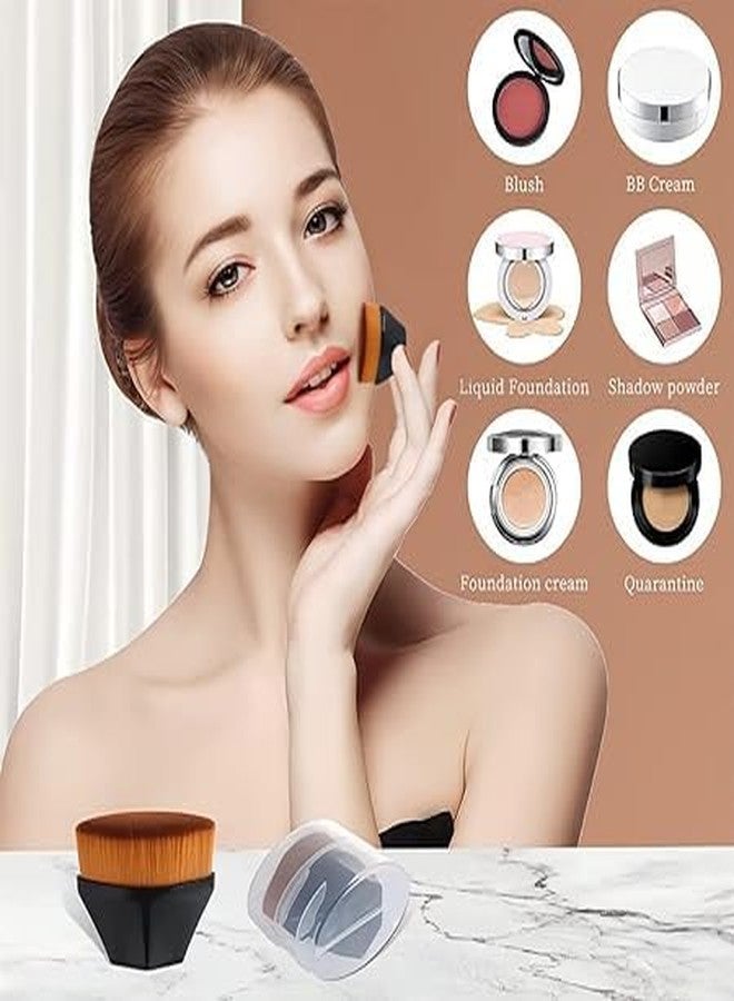 BEYKURY Foundation Brush Makeup Brush Blending Black Brush for Blending Liquid Blush Brush Blender Makeup for Women - Image 3