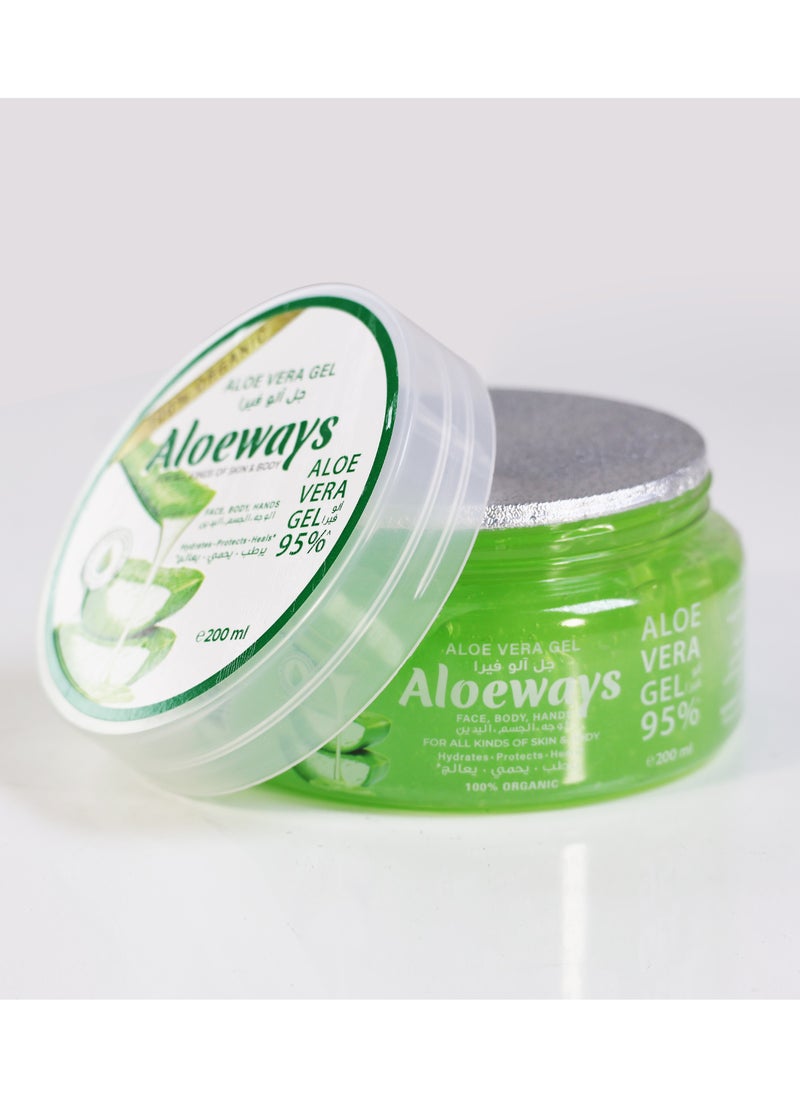 Aloeways Aloeways Pure Aloe Vera Gel - Moisturizes Skin - Enhances Skin Beauty - For All Skin Types - Aloe Vera Gel for Skin and Body  - Image 2