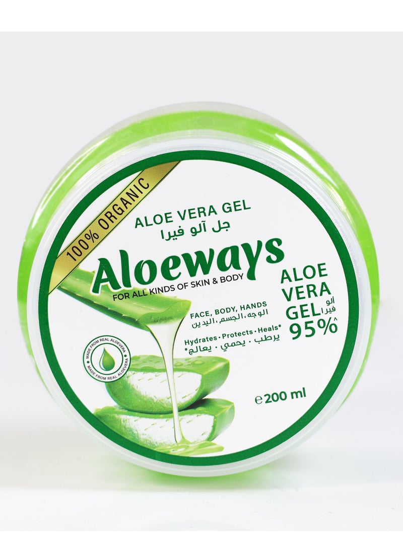 Aloeways Aloeways Pure Aloe Vera Gel - Moisturizes Skin - Enhances Skin Beauty - For All Skin Types - Aloe Vera Gel for Skin and Body  - Image 3