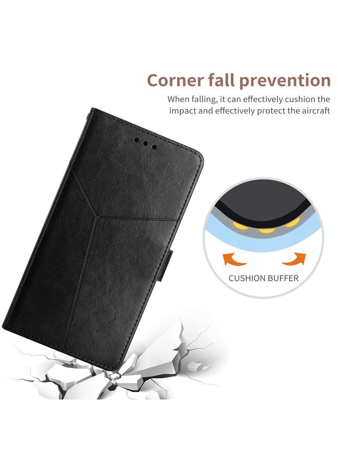 S-TOP Case For Huawei P20 Y Stitching Horizontal Flip Leather Phone Case with Holder & Card Slots & Wallet & Photo Frame - Image 5