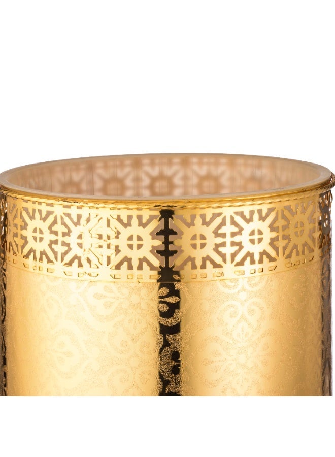 المرحومي طقم سلة مهملات وعلبة مناديل من المعدن و ديكور ذهبي لمنزل انيق و عصري - Image 4