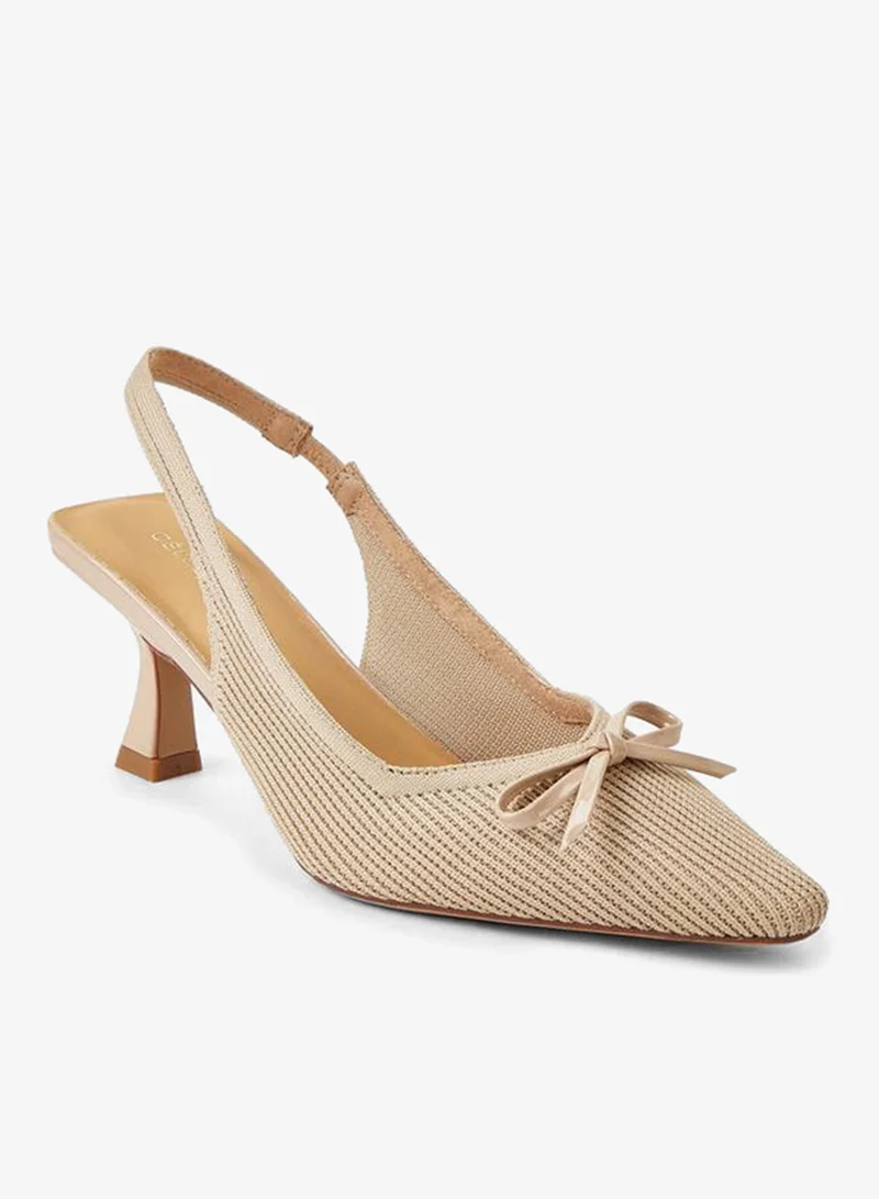 Celeste Women Slingback Flared Heel Shoes